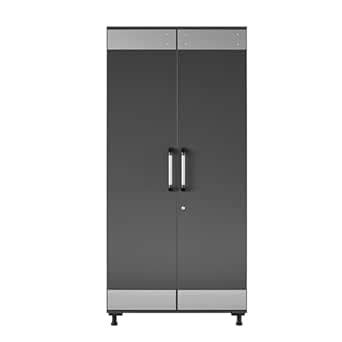 SystemBuild Evolution Boss Tall Storage Cabinet, Dark Gray